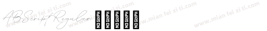 ABScript Regular字体转换
